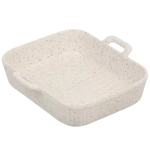 Forma dlya zapekaniya keramika, 23h22.5h5 sm, Belyj granit, Y6-10194/Y4-9206 (462622)_1