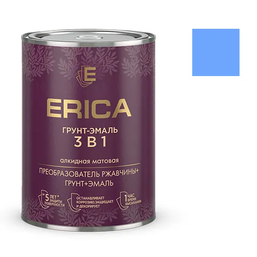 Grunt-emal ERICA 3v1 po rzhavchine alkidnaya MATOVAYA golubaya 0,8 kg_1