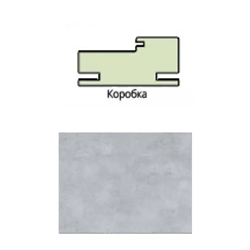 Korobochnyj brus Eko shpon 70*28*2070 s pazom pod dobor _teleskop s uplot. Beton Seryj Leskom_1