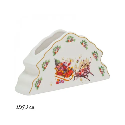Salfetnitsa 15h7,5 sm NOVOGODNIJ v pod.up.(h48)Farfor art.205-318_1