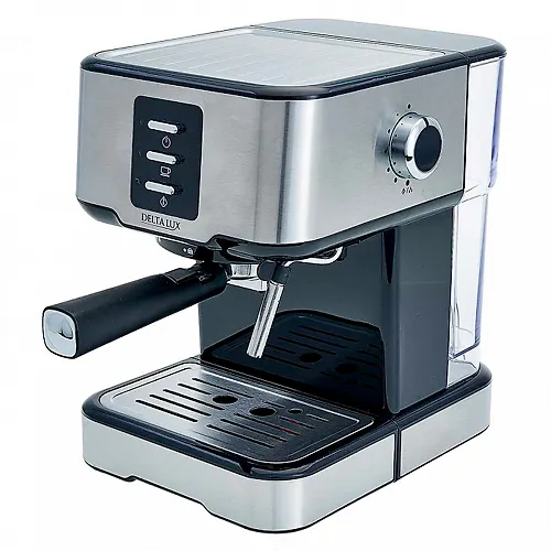 Kofevarka DELTA LUX DE-2001 chernyj, 850 Vt., obem 1,5l, 15 bar_1