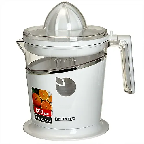 Sokovyzhimalka Delta Lux DE-2401 belyj, 40Vt, emkost dlya soka 800ml_1