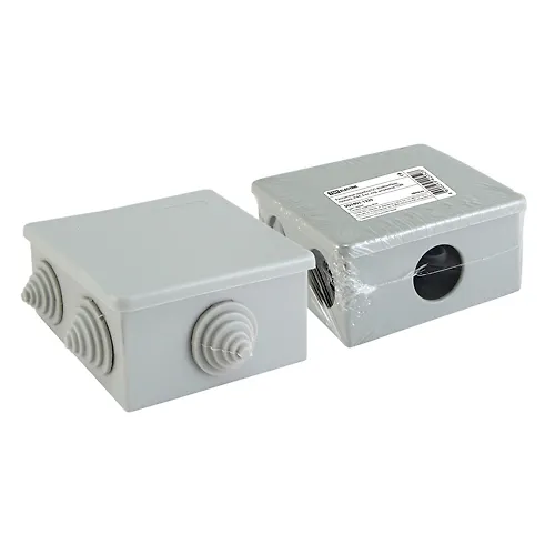 Raspayachnaya korobka OP 80h80h40mm, kryshka, IP44, 6 vh. ind. shtrihkod TDM (SQ1401-1235)_1