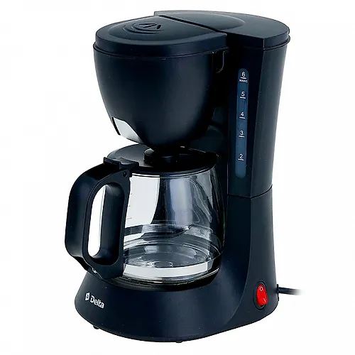 Kofevarka Delta DL-8153 chernaya, 600Vt, 600ml (4-6 chashek)_1