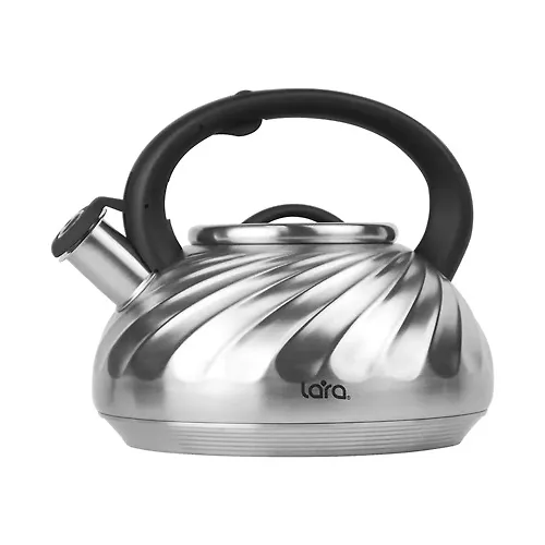 LR00-91 CHajnik LARA <2.8l> induktsionnoe kapsulirovannoe dno, svistok s knop mehanizmom, ruchka nejlon_1