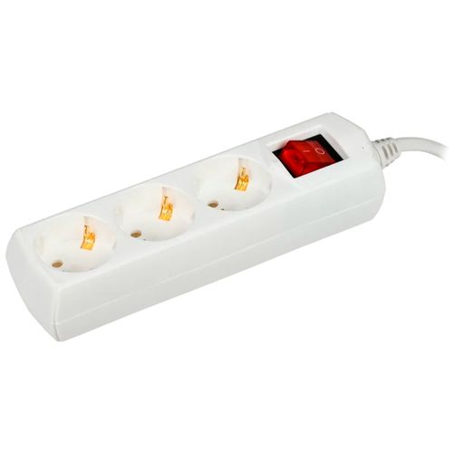 Udlinitel U03V 3 mesta 2P+PE/1,5m 3h1mm2 10A/250V GENERICA art.WYP10-10-03-D15-ZK-G_1