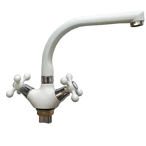 Smesitel kuhonnyj BRIMIX metallokeramika BELYJ  1090_1