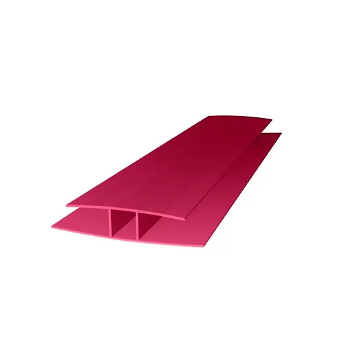 Profil polikarbonatnyj ROYALPLAST HP soedinitelnyj 10mm Granat; 6m_1