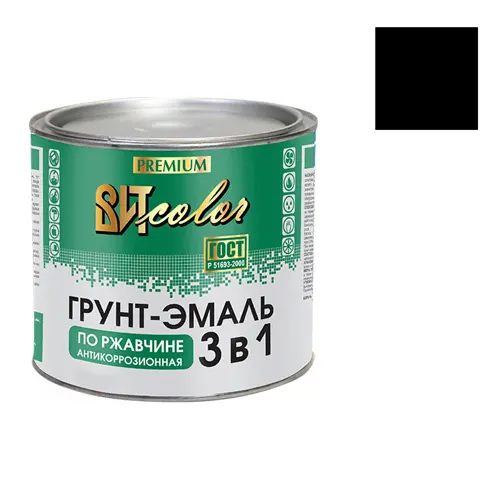 Grunt-emal po rzhavchine 3 v 1 VIT color, chernaya, 2,6 kg, TSARITSYNSKIE KRASKI_1