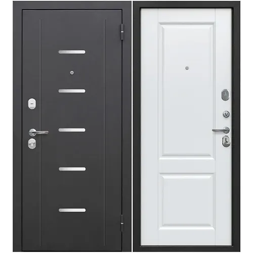 Dver metallicheskaya Ferroni Garda 7,5 sm Serebro Velyur belyj soft 860 pravaya_1