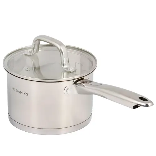 Kovsh nerzhaveyuschaya stal, 2.1 l, kryshka metall, metallicheskaya ruchka, induktsiya, Daniks, Rejn, GS-01229_1