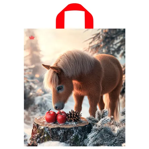 Paket s petlevoj ruchkoj 43.5h38sm (35) (Poni s yablokami) NG Tiko PTL62862_1