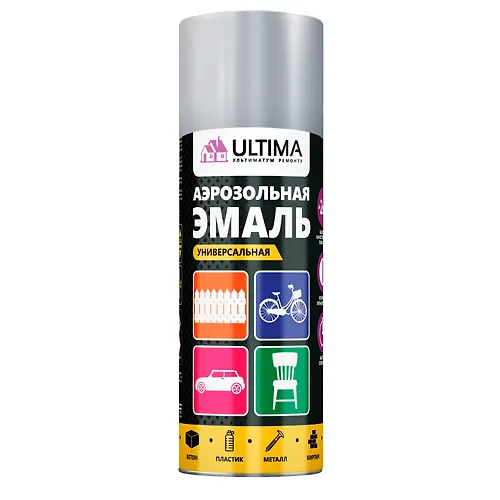 Kraska aerozolnaya TERMOSTOJKAYA Serebryannyj 520 ml. 
