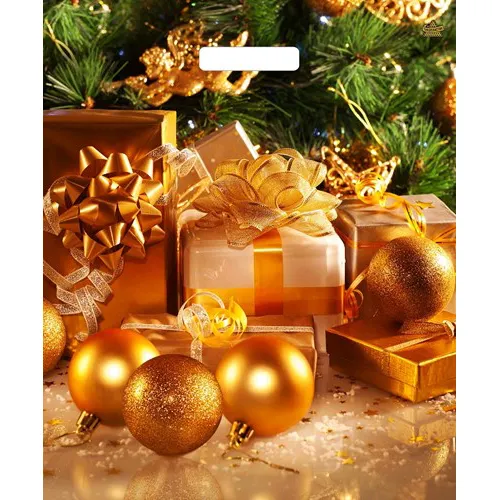 Paket s vyrubnoj ruchkoj 38h45+3sm (60) (Zolotye shary NEW) NG laminatsiya Tiko (h50/500) VUR25890_1