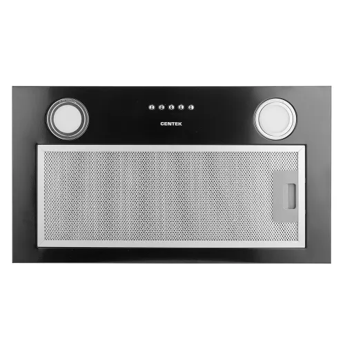 Vytyazhka Centek CT-1850-52 Black <vstraivaemaya> shirina 52 sm, 600 m3/chas (83 Vt), 3 skor, LED_2