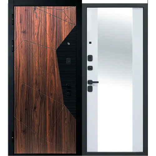 Dver met.9 sm MDF/MDF Geometriya Emalit belyj 860 levaya (Rossiya) 84,4kg_1