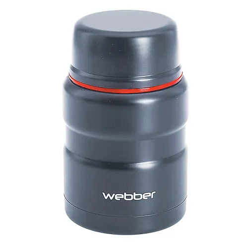WEBBER SSV-0500/25N Termos pischevoj s kolboj iz nerzh i nerzh. lozhkoj 500 ml,seryj(30)_1