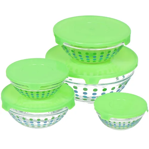 St Salatnik NABOR 5sht (9sm,10,3sm,12,5sm,14sm,17sm) Goroh s zelen kryshkami pod/up DANIKS GB1401/TH-3_1