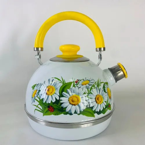 CHajnik 3,5l (zhel.met.podvizh.ruchka) -belyj/marianna (dekor-nerzh.stal) TMM04/35/03/32/H16_1
