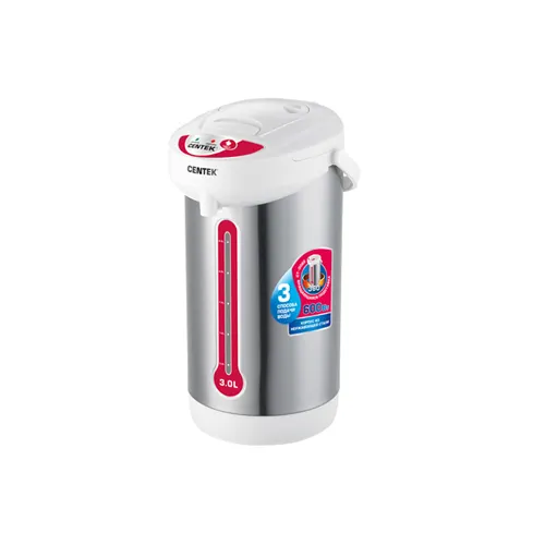 Termopot Centek CT-0080 White 3l, 600Vt, 3 sposoba podachi vody, korpus iz nerzh.stali_1