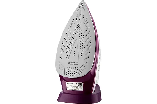 Utyug Brayer 4009BR, 2400 Vt, keramika, par 140 g/min, antikaplya, razbryzgivanie, 280 ml, vertikalnoe otparivanie_5