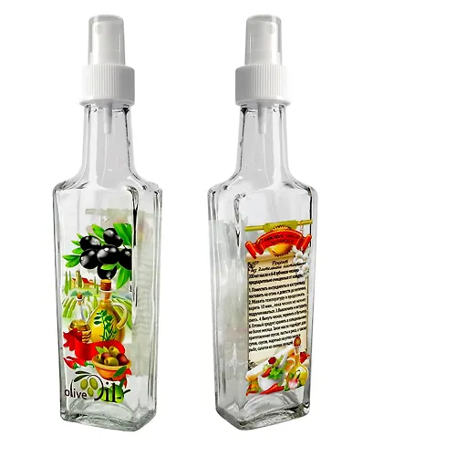 Butylka s knopochnym raspylitelem dlya olivkovog masla s chesnokom, 250 ml, steklo  626574_1