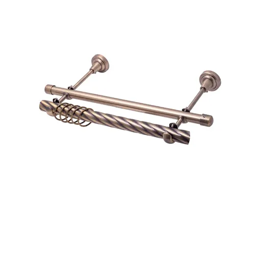 Karniz kovanyj LEGRAND OPTI d25/19 mm 3 m Tvist antik-zoloto 2-h ryadnyj GP_1