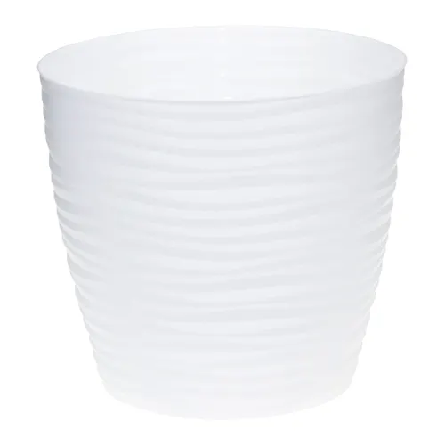 Kashpo DYUNA D220mm 5,5l s poddonom Belyj M3070_1