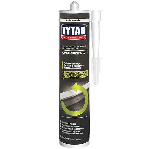 Germetik bitumno-kauchukovyj dlya krovli chernyj Tytan Professional, 310 ml_1