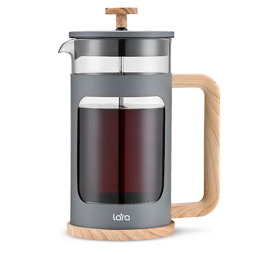 LR06-61-600 French-press <600ml> Ekologich. chistyj, sistema filtratsii SS 304, borosilikatnoe steklo_1