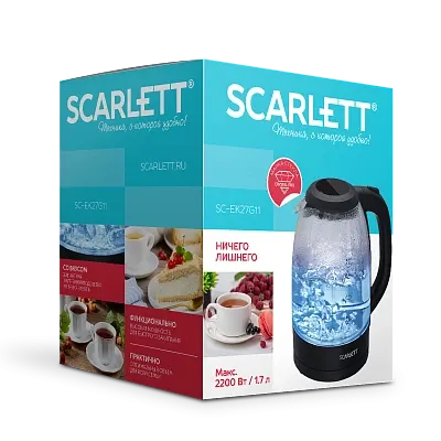 CHajnik elektricheskij Scarlett SC-EK27G11 chernyj 1850-2200Vt, 1.7l_4