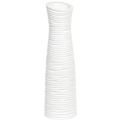 Vaza F 14*48sm Rebristaya belaya JC-11813 I.K (311809)_2