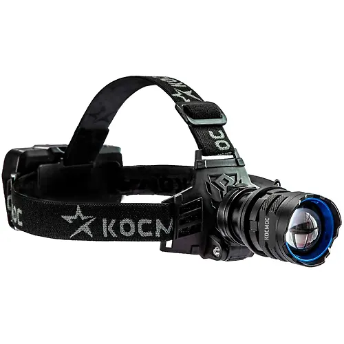 Fonar nalobnyj KOSMOS (KOC854Lit) akkum/10Vt Laser LED/Li-ion18650 3 h 1200mAh/alyum_1