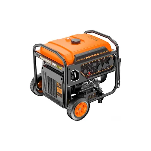 Generator Carver PPG-15000IR invertornyj (10/11 kVt, 220 V, 2h16A+32A, USB, ATS-port, displej, kolesa, elektrostarter)_1
