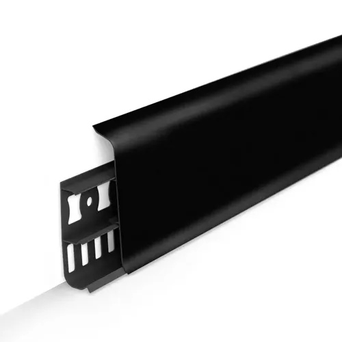 Plintus napolnyj Dekonika s kabel-kanalami 70mm 2,2m 007 chernyj_1