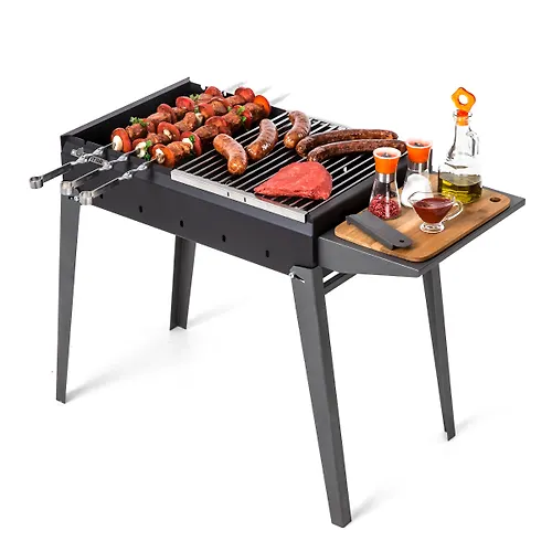 Mangal razbornyj gril Gratar MKL 600, 590h380h607 mm, 2 mm, polka 200 mm, bez kryshki_2