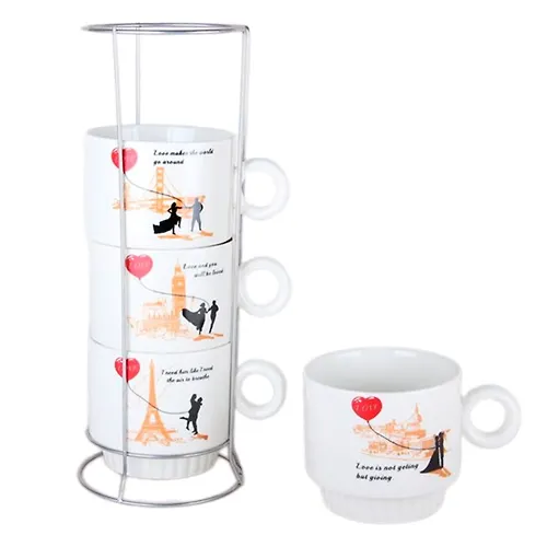 Nabor kruzhek 250ml 1/4 na metal.podstavke 5830_1