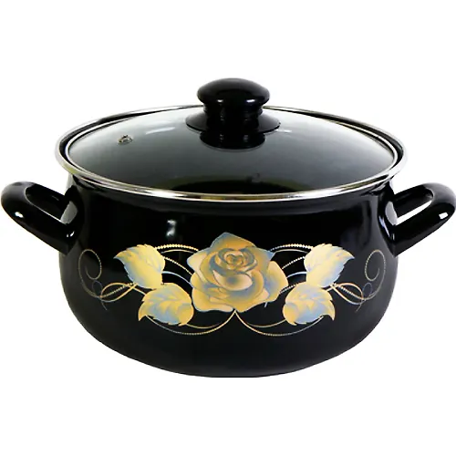 CHernoe zoloto Kastryulya 4,0l. art. 3040A (INTEROS)_1
