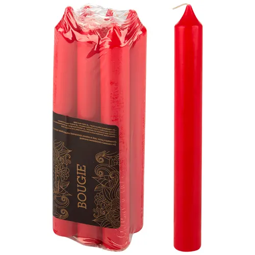 Svechi stolovye Simple 6sht bordo art.007887_1