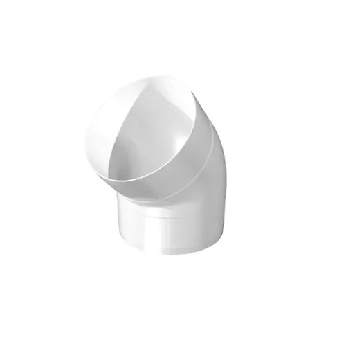Koleno krugloe plastik 45 grad., D125 (12,5KKP 45)_1