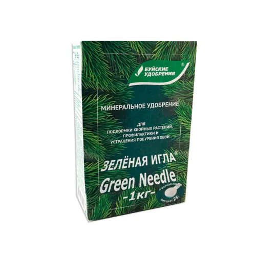 Udobrenie Zelenaya igla 1kg korobka Bujskie udobreniya g.Kostroma_1