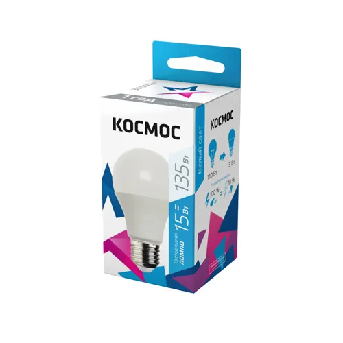 Lampa svetodiodnaya Kosmos A60 15W E27 3000K_1