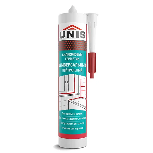 Germetik silikonovyj UNIS N-80 universalnyj prozrachnyj S00 300ml_1