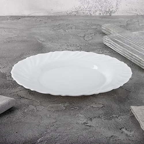 Tarelka stolovaya Culinaria, diametr: 22,5 sm iz opalovogo stekla art.107075_1