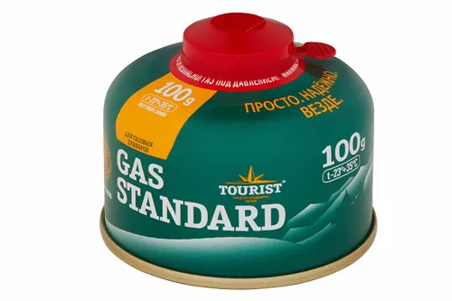 Gaz ballon GAS STANDARD (TBR-100) dlya portativnyh priborov - rezbovoj, «Tourist»_1