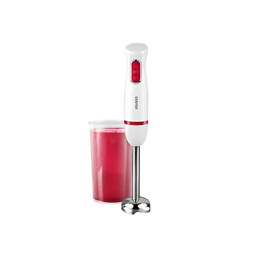Blender Centek CT-1335 (belyj/krasnyj) 400Vt, stalnaya nasadka, stakan 600ml, 2 skorosti_1