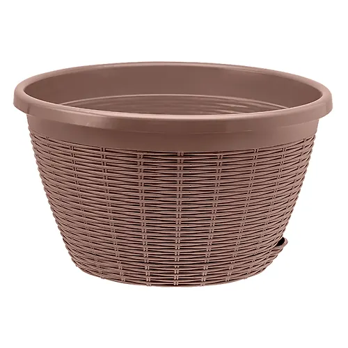 Kashpo Podvesnoe s podvesom (4,5l) TSv. Mokachino (Art. KSH-9804)_1