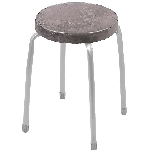 Taburet Nika Fabrik-2 b/ob na 4-h oporah (krugloe sidenie diametr 320) tkan velyur kakao TF02-V/K_1