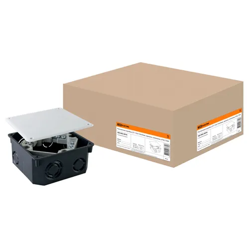 Raspayachnaya korobka SP 110h110h50mm, kryshka, klemmnik, IP20, TDM (SQ1402-0016)_1