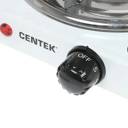 Plitka elektricheskaya Centek CT-1508 (belaya) 1 konforka TEN 140mm, 1000Vt, indikator raboty_2